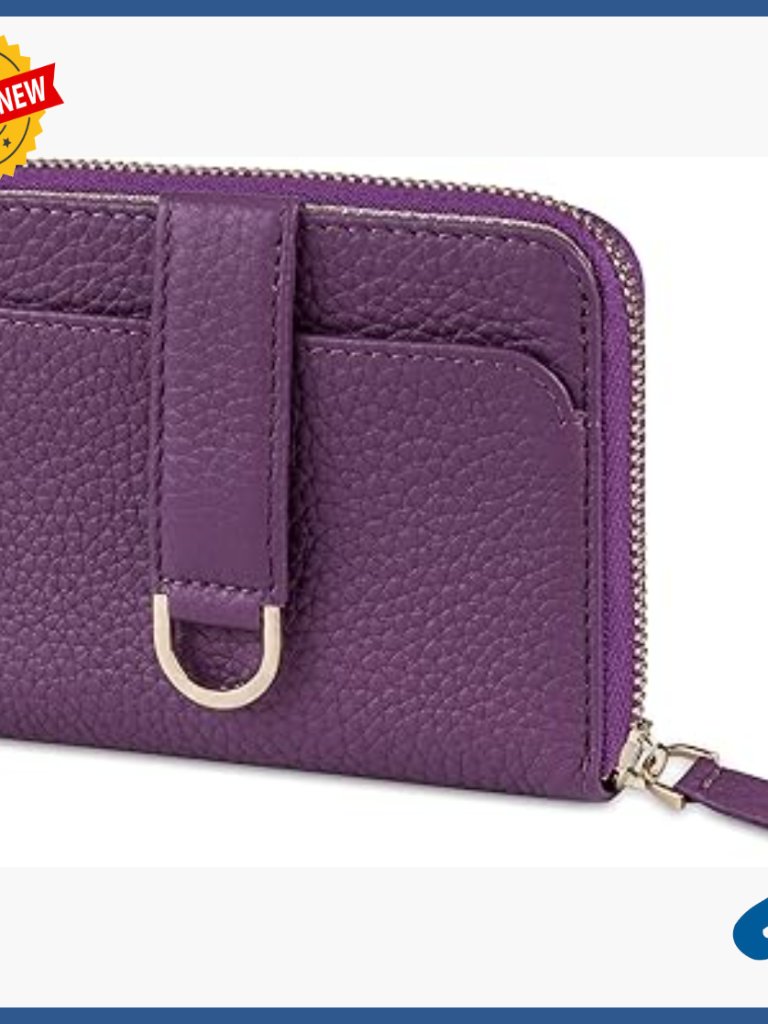 Leather Rfid Blocking Slim Wallet With Zipper Coin Pocket